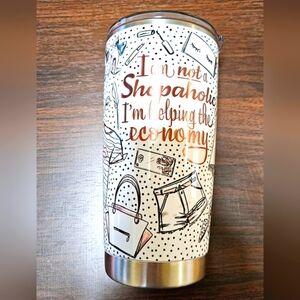 Shopaholic tumbler